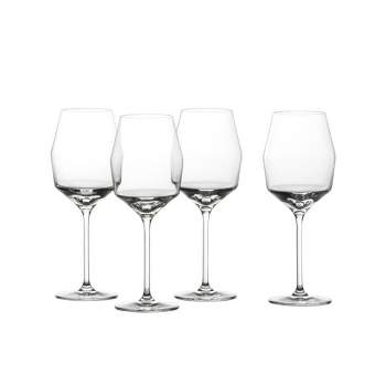 David Shaw Designs 12 oz. Modern White Wine Glass Set (Set of 4) BC414-350  - The Home Depot