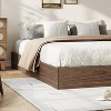 Twin TwinXL Full Queen King Size Modern Minimalist Floor Standing Bed Frame With Wooden Slat & Support - 4 of 4