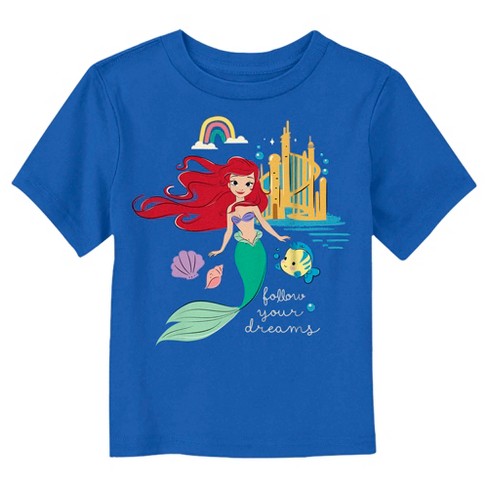 Toddler's The Little Mermaid Ariel Follow Your Dreams T-shirt : Target