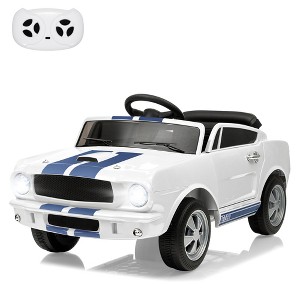 12v Battery Powered Ride on Toys, Ride on Licensed Shelby GT350 Car with Remote Control, Kids Electric Vehicle with Safety Belt - 1 of 4