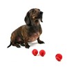 Midlee MINI Dog Tennis Balls, Red, 1.5" 12-Pack- Fetch Ball Laucher Pet Small Tennis Balls - 3 of 4