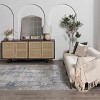 Hauteloom Meggett Luxury Fringed Faux Silk Rug - 2 of 4