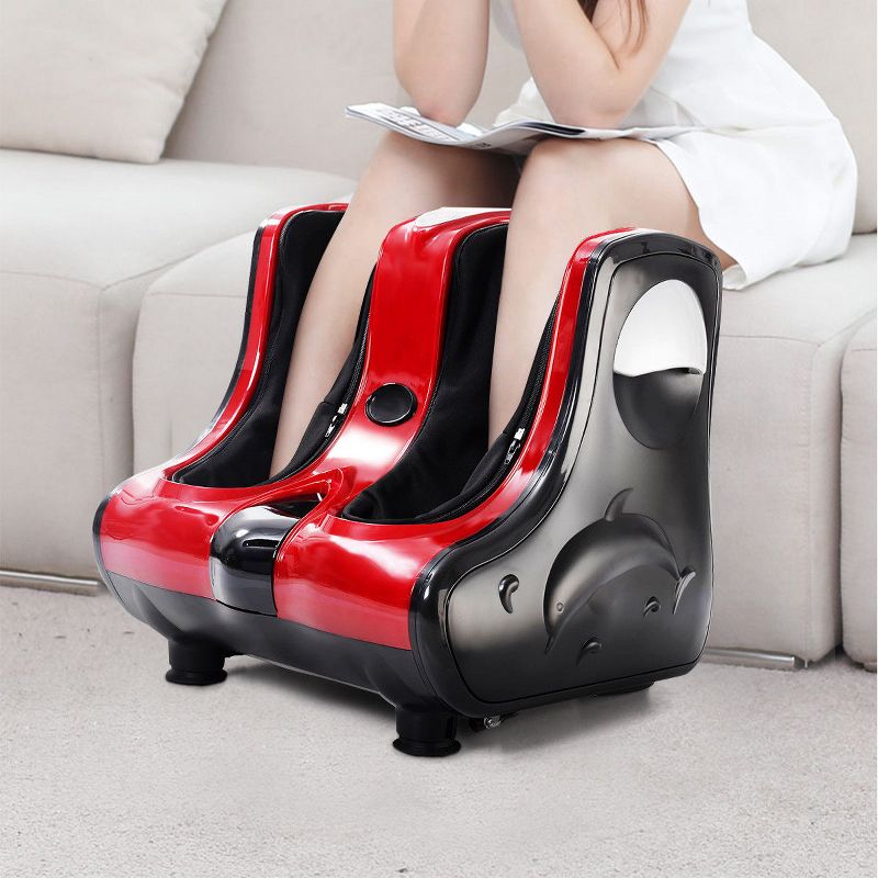 Costway Shiatsu Kneading Rolling Vibration Heating Foot Calf Leg Massager, 2 of 11