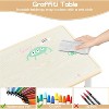 Height Adjustable Kids Table and 6 Chairs Set - Graffiti Desktop, Easy-to-Clean Arts & Crafts Table with Non-Slip Legs, Detachable Storage Box - 4 of 4