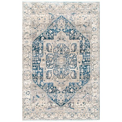 Nuloom Harriet Vintage Medallion Fringe Indoor Area Rug