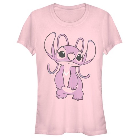 Juniors Womens Lilo & Stitch Angel Large Portrait T-Shirt - image 1 of 4