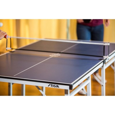 Compact Blue Folding Table Tennis Table with Net Included
