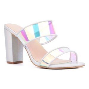 Fashion To Figure Women's Berlynne Block Heel Sandal - Wide Width - 1 of 4