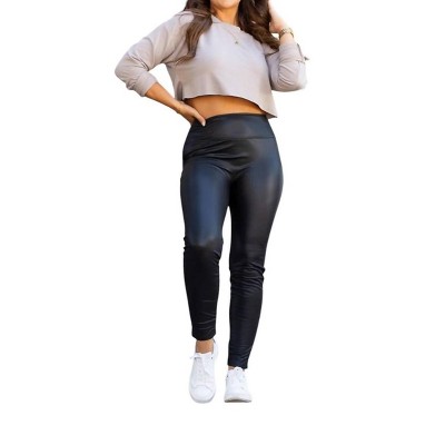 Women's Farrah High-Waisted Faux Leather Leggings - Julia Rose