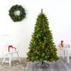 Nearly Natural 6-ft Montana Mixed Pine Artificial Christmas Tree with Pine Cones, Berries and 350 Clear LED Lights - 4 of 4