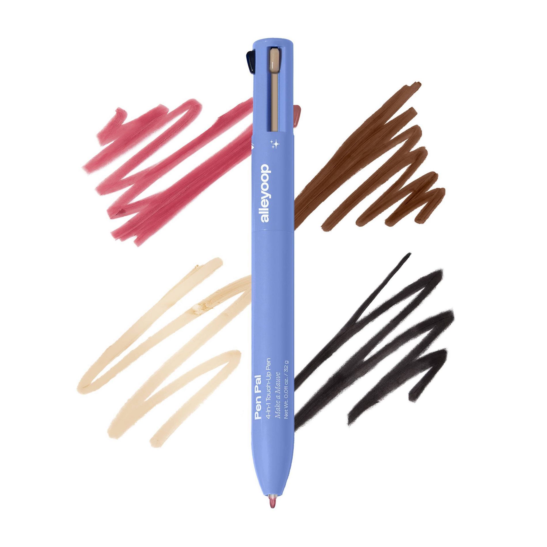 Alleyoop Pen Pal 4-in-1 Touch-Up Pen - Make a Mauve - 0.63oz - Beauty Studio