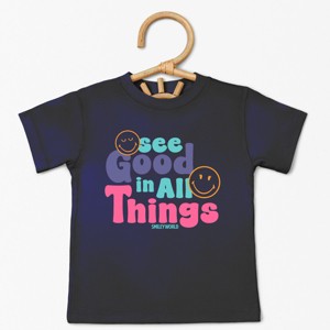 The Juniper Shop SmileyWorld See Good In All Things Toddler Short Sleeve Tee - 1 of 4