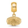 Black Bow Jewelry 14k Yellow Gold Plated Sterling Silver Jacksonville State Gamecocks NCAA Bead Charm - 3 of 4