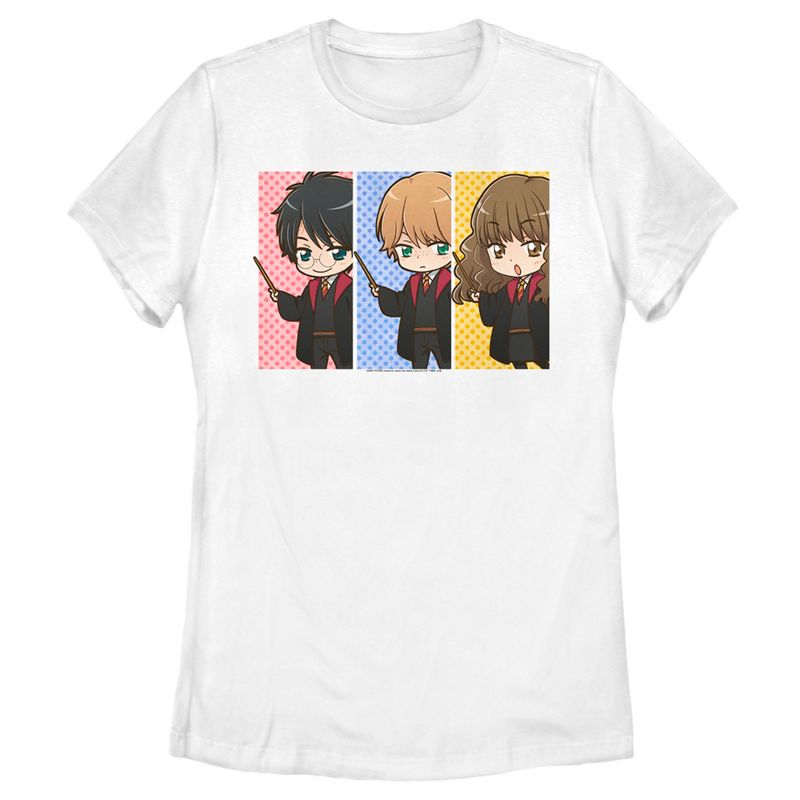 Women's Harry Potter Anime Best Friends T-Shirt, 1 of 6