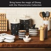 Disney Home Monochrome 2.2c Ceramic Canister Black: Matte Stoneware ...