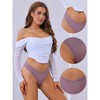 Allegra K Women's Low-Waisted Invisible Soft Breathable Briefs - 3 of 4