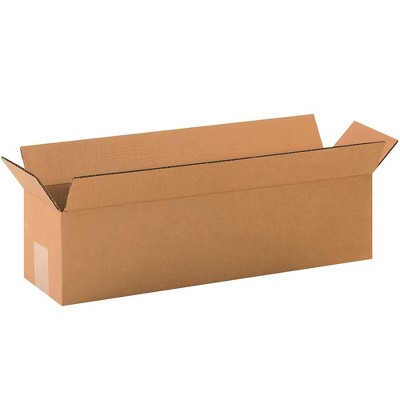 The Packaging Wholesalers Long Corrugated Boxes 20" x 5" x 5" Kraft 25/Bundle BS200505