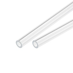 Unique Bargains Lamp Lantern Water Cooling System Acrylic Round Pipes Clear 2 Pcs 14" - 1 of 4