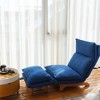 Fabric Reclining Lazy Sofa Chair with Foldable Design and Ergonomic Backrest Adjustment - 4 of 4