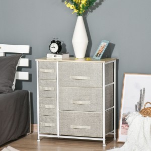 NicBex 5-Drawer Dresser with Fabric Drawers Closet Organizers and Storage with Steel Frame and Wooden Top for Bedroom, Living Room, Office - 1 of 4