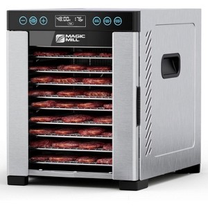 Magic Mill Pro Food Dehydrator, 10 Stainless Steel Trays, Digital Timer, Keep Warm Function - 1 of 4