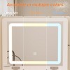 Famapy White Vanity with LED - Lit Mirror,Drawers & Movable Stool,3 - Light ModesNightstand, Computer & Study Desk - 4 of 4