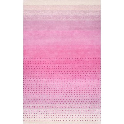  2'6"x8' Runner Abstract Tufted Rug Pink - nuLOOM 