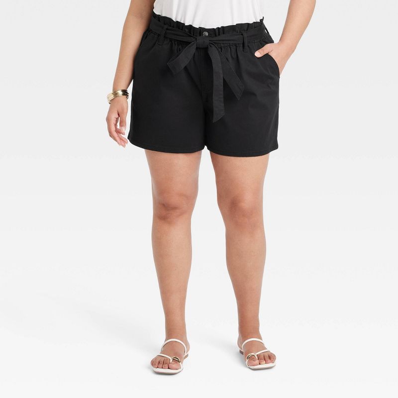 Women's High-Rise Pull-On Shorts - Ava & Viv™, 1 of 4
