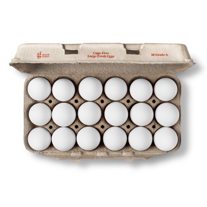 Cage-Free Large White Fresh Grade A Eggs - 36oz/18ct - Good &#38; Gather&#8482;, 2 of 4