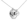 Haus of Brilliance Silver 1/4 Cttw Black Diamond Pitbull Dog Medallion and Charm Pendant - 3 of 4