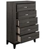 CAVINAS 2/5-Drawer Dresser for Bedroom,Contemporary Chest of Drawers,Wood Finish Storage Dresser,Bedroom Furniture with Legs - 4 of 4