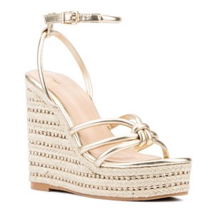 New York & Company Electra Women's Rhinestone Embedded Wedge - 1 of 4