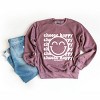 Simply Sage Market S.W.Smiley Choose Happy Smiley Face Sweatshirt - 2 of 4