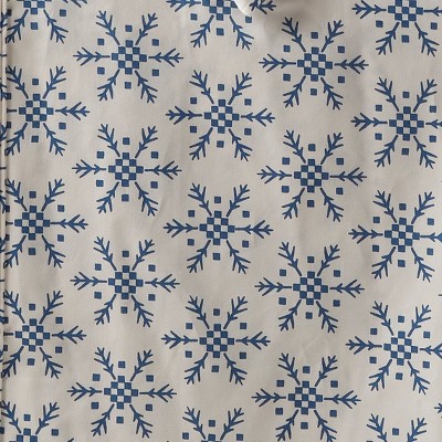 Ivory/Blue Snowflake