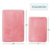 Hearth & Harbor Bathroom Rugs, Ultra Soft Velvet Memory Foam Bath Mats with PVC Backing - 3 of 4
