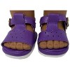 Doll Clothes Superstore Purple T Style Sandals Fit 18 Inch Dolls - 2 of 4