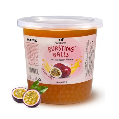 Syruvia Passion Fruit Popping Boba Pearls – 7 lb