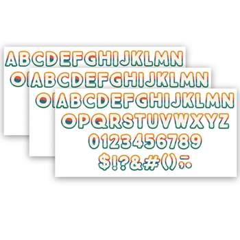 Eureka® Adventurer Deco Letters, 179 Characters Per Pack, 3 Packs