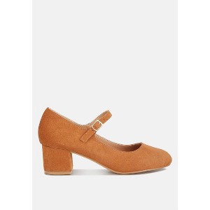 Dallin Suede Block Heel Mary Janes - 1 of 4