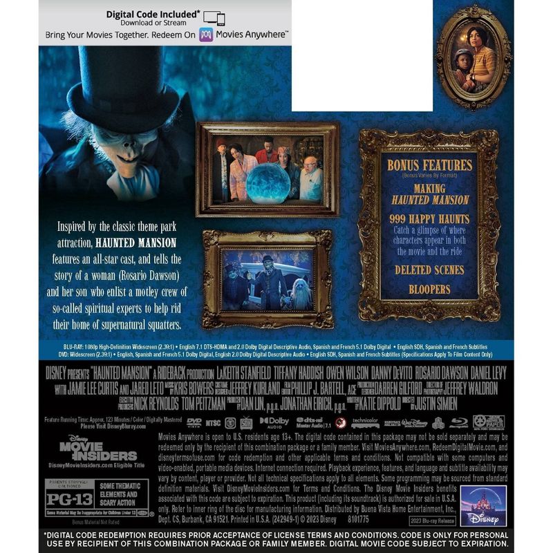 Haunted Mansion (Blu-ray + DVD + Digital), 3 of 4