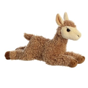 Aurora Medium Louis Llama Flopsie Adorable Stuffed Animal Brown 12" - 1 of 4