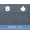Awesome Home  Brushed Serengeti Stria 100% Blackout Grommet Pair (2 panels) - 4 of 4