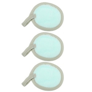 Unique Bargains Soft Flannel Pads Reusable Makeup Remover Eco Pads Facial Make Up Cleansing Removal for Most Skin Types 3 Pcs - 1 of 4