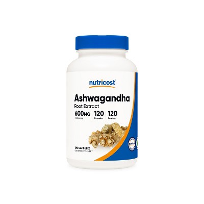 Nutricost Ashwagandha Root Capsules (600 MG) (120 Capsules)