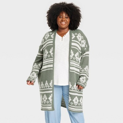 plus size open sweaters