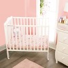 Everyday Kids 2-Pack Pack 'n Play Sheets – 100% Jersey Cotton, Pink & Yellow Precious Moments Designs, Soft Fitted Sheets for Mini Cribs or Playpens - 4 of 4