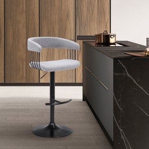 Calista Upholstered Adjustable Barstool - 1 of 4