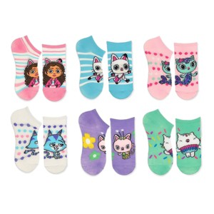 Girls' Gabbey's Dollhouse No Show Socks - Light Pink - 1 of 2