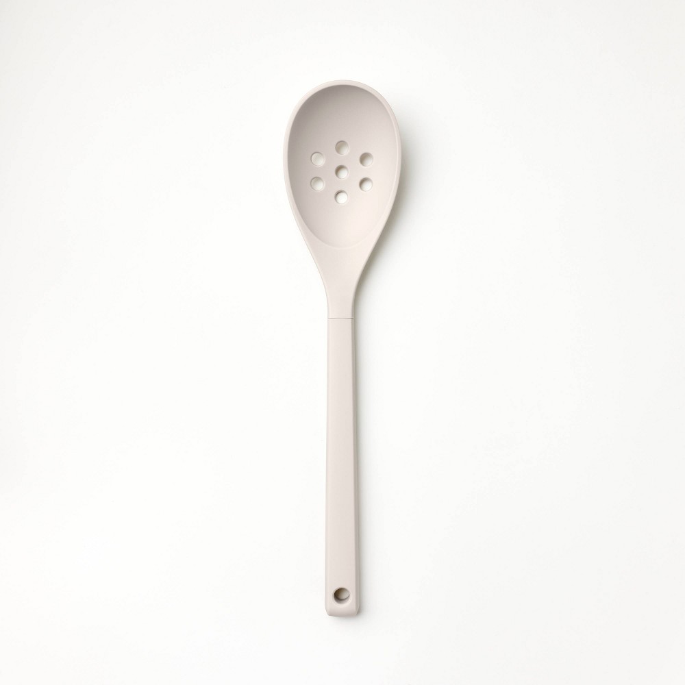 Photos - Spoon Soft Grip Nylon Slotted  Gray - Figmint™