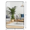 GlasFlength Decorative Wall Mirrors Rectangular Wall Mirror, Vanity Mirrors, Wall Decoration For Bathroom, Living Room, Black, 36"*24"*1.2" - 3 of 4